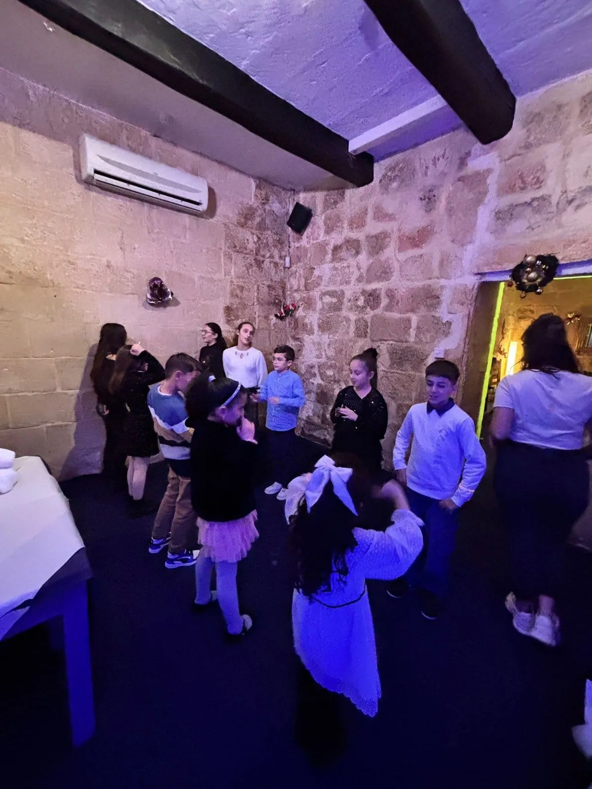 Evening Care — sitter reading bedtime story